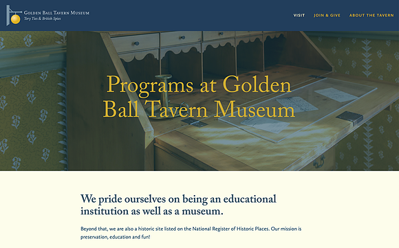 NON-PROFIT: Golden Ball Tavern Museum